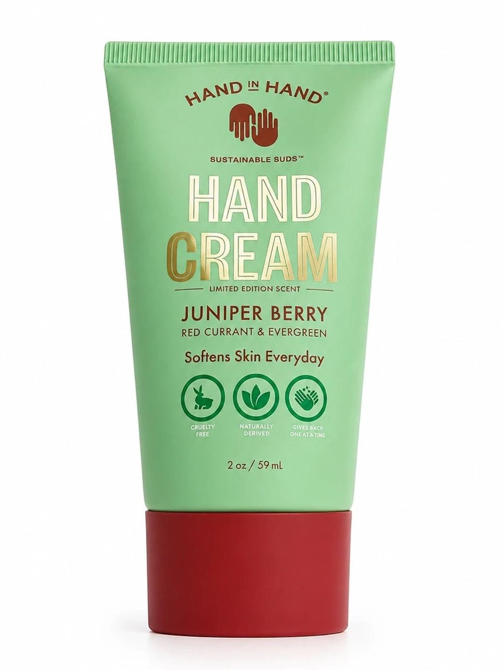 Hand in Hand-Hand Cream Limited Edition Scent-Juniper Berry 2 oz.-Brand New